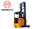 ช่องแคบ 48V 1500kg Electric Reach Forklift แบบยืน